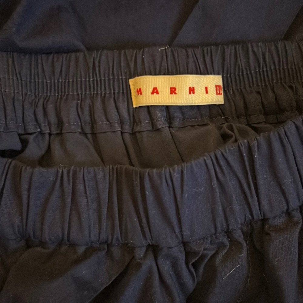 Uniqlo x Marni navy blue bubble skirt size small